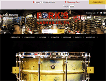 Tablet Screenshot of forksdrumcloset.com